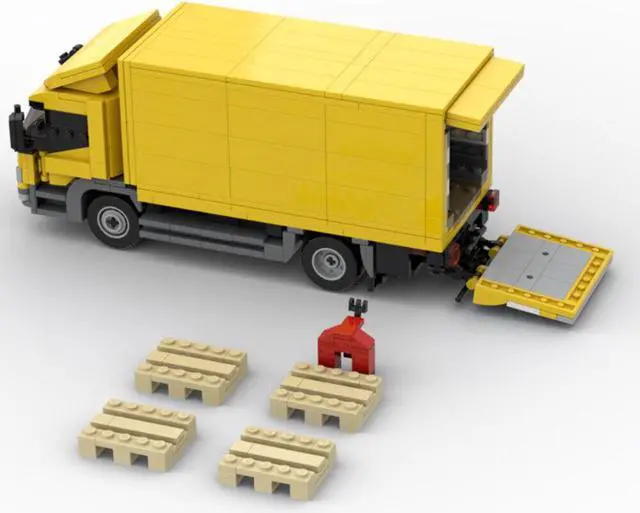 Alt view image 2 of 4 - ZITIANYOUBUILD MOC-102534 Fully Playable and Functional Transport Truck Model Yellow 783 Parts