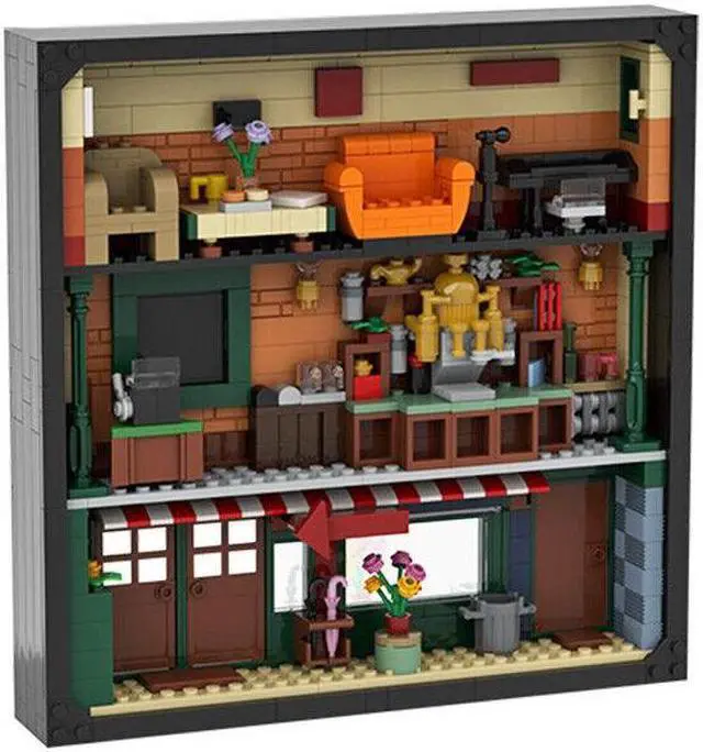 Main image of ZITIANYOUBUILD C7303 Coffeehouse in Photo Frame Building Toys from TV Series 688 Parts