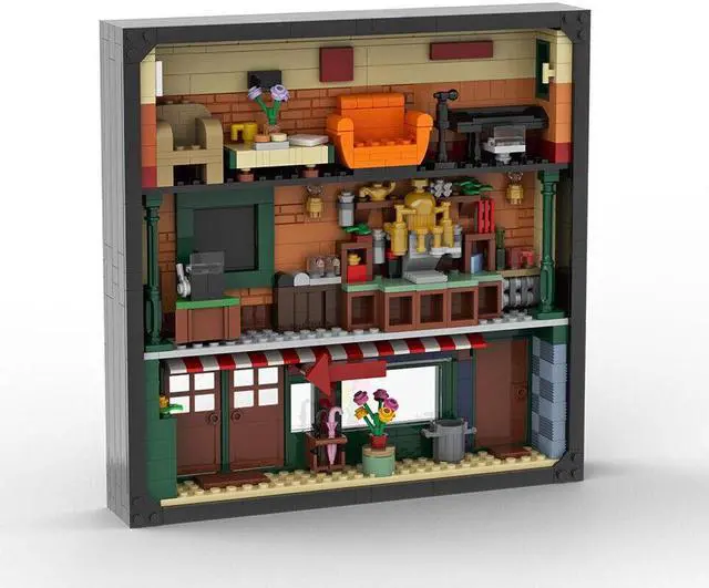 Alt view image 2 of 4 - ZITIANYOUBUILD C7303 Coffeehouse in Photo Frame Building Toys from TV Series 688 Parts