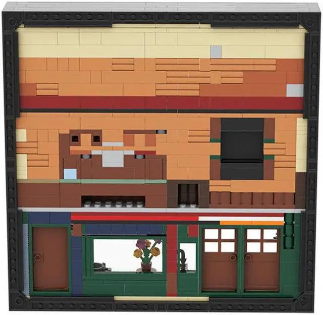 Alt view image 3 of 4 - ZITIANYOUBUILD C7303 Coffeehouse in Photo Frame Building Toys from TV Series 688 Parts