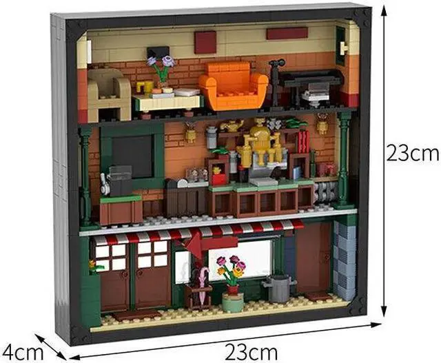 Alt view image 4 of 4 - ZITIANYOUBUILD C7303 Coffeehouse in Photo Frame Building Toys from TV Series 688 Parts