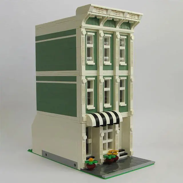 Alt view image 4 of 5 - ZITIANYOUBUILD C4226 Modular Florist and Apartment Model with Interior 1565 Parts Gift