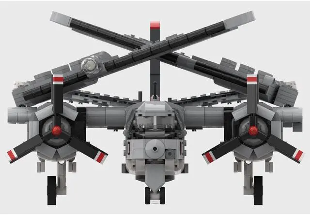 Alt view image 2 of 3 - ZITIANYOUBUILD MOC-143540 S-2 Tracker Airframe Anti-submarine Warfare Aircraft 1757 Parts