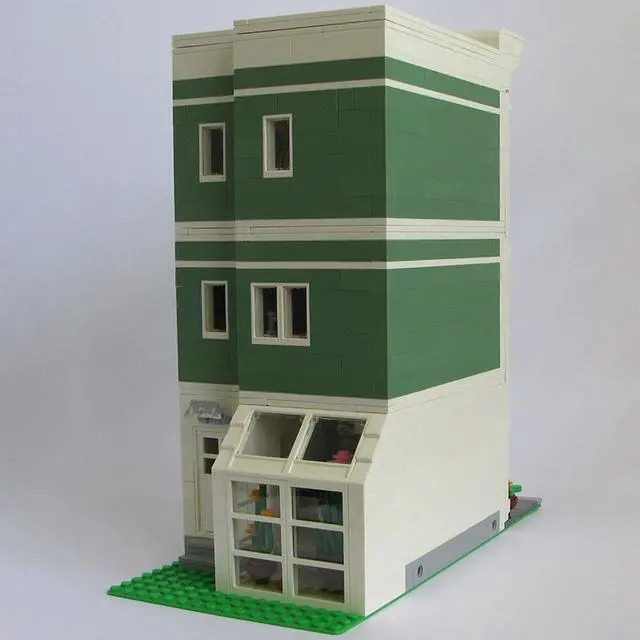 Alt view image 3 of 5 - ZITIANYOUBUILD C4226 Modular Florist and Apartment Model with Interior 1565 Parts Gift