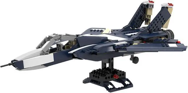 Alt view image 4 of 6 - ZITIANYOUBUILD C6381 Carrier Fighter Aircraft with Retractable Wheels and Wings 1471 Parts