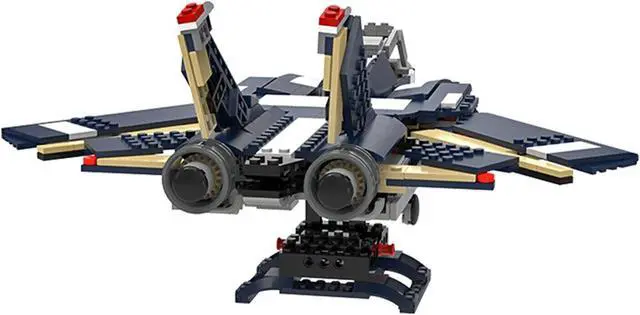 Alt view image 2 of 6 - ZITIANYOUBUILD C6381 Carrier Fighter Aircraft with Retractable Wheels and Wings 1471 Parts