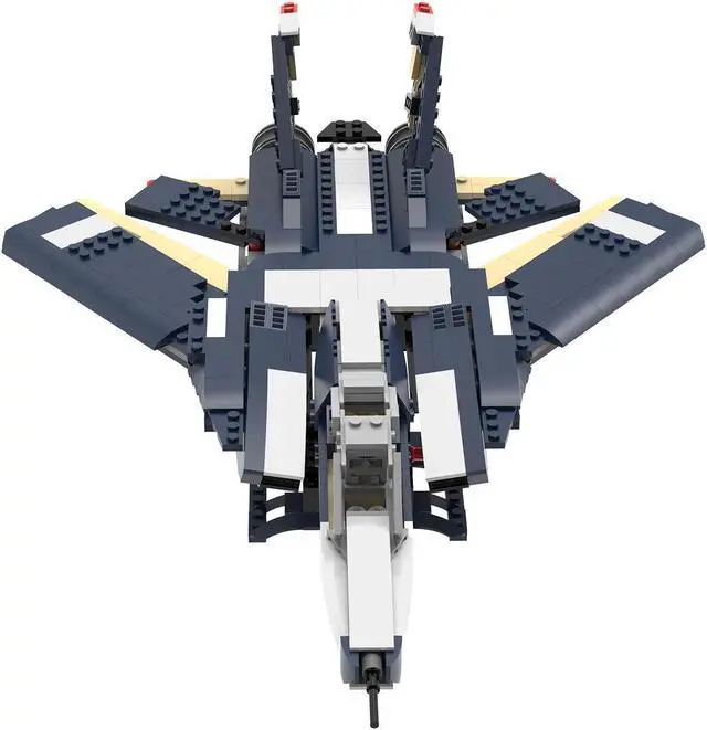 Alt view image 3 of 6 - ZITIANYOUBUILD C6381 Carrier Fighter Aircraft with Retractable Wheels and Wings 1471 Parts