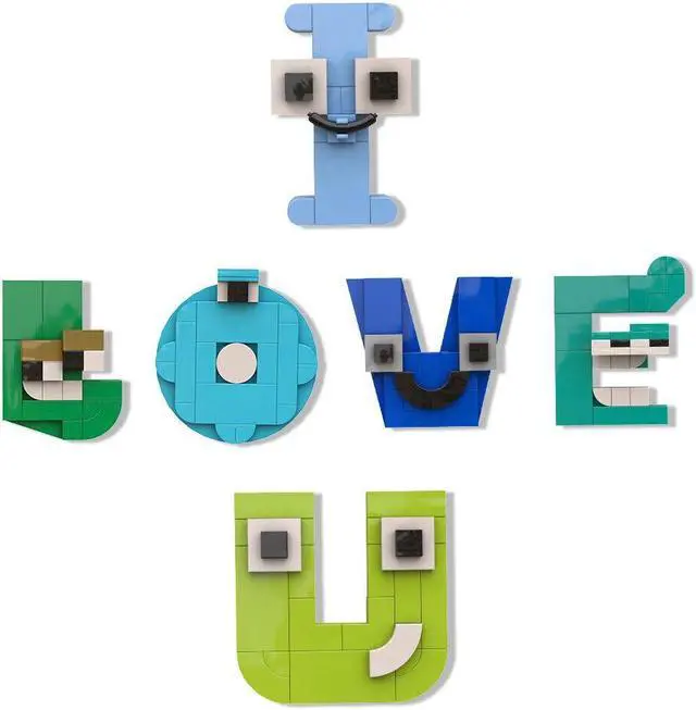 Alt view image 3 of 6 - ZITIANYOUBUILD C9239 26 Alphabet Combinations DIY Creative 951 Parts for Kids Creative Toys