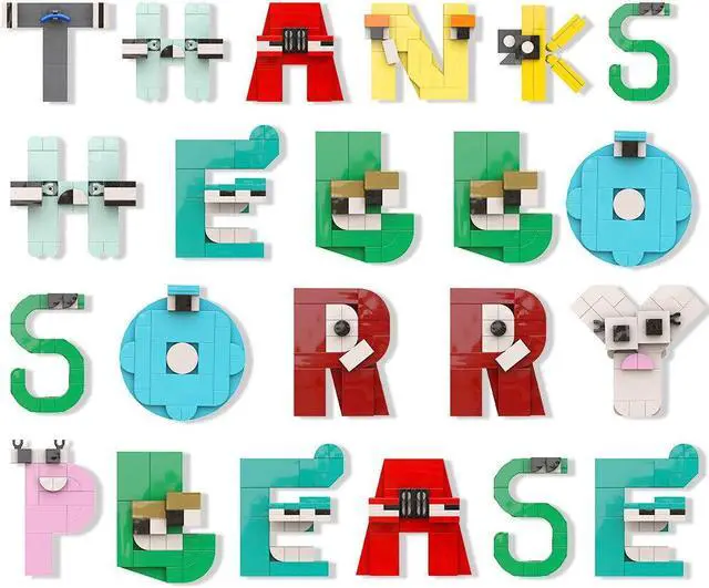 Alt view image 4 of 6 - ZITIANYOUBUILD C9239 26 Alphabet Combinations DIY Creative 951 Parts for Kids Creative Toys