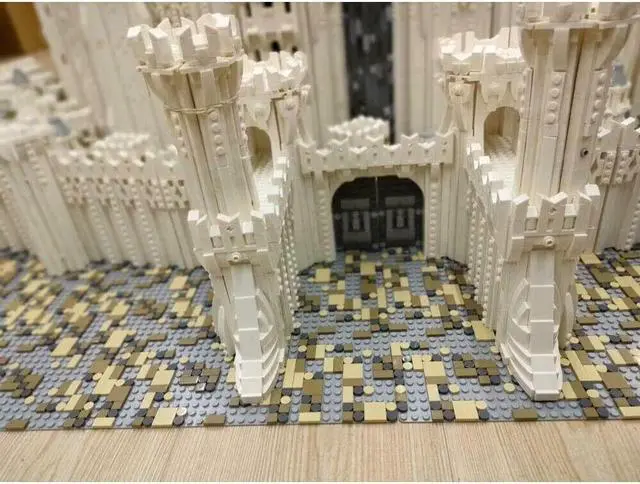 Alt view image 2 of 4 - ZITIANYOUBUILD Minas Tirith Seven-walled Fortress City Modular Capital 99548 Parts