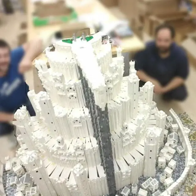 Alt view image 4 of 4 - ZITIANYOUBUILD Minas Tirith Seven-walled Fortress City Modular Capital 99548 Parts