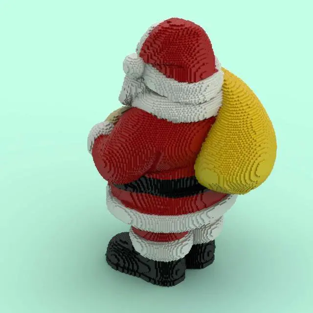 Alt view image 5 of 6 - ZITIANYOUBUILD MOC-125656 Very Large Santa Claus 60 Inches High 26786 Parts for Christmas