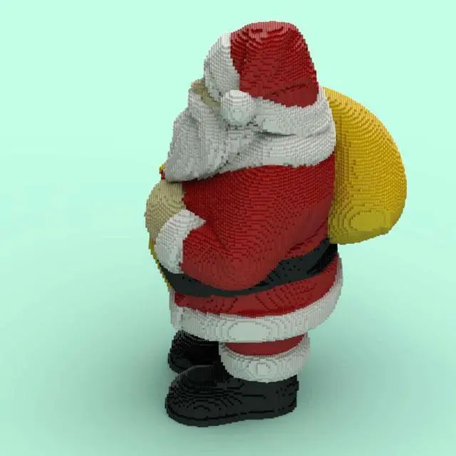 Alt view image 6 of 6 - ZITIANYOUBUILD MOC-125656 Very Large Santa Claus 60 Inches High 26786 Parts for Christmas