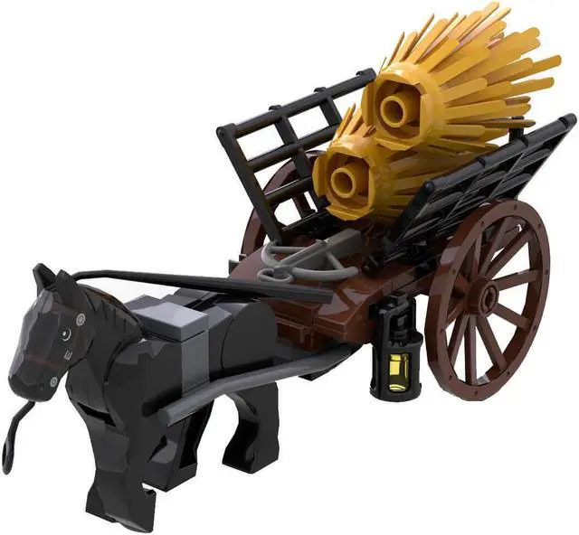 Alt view image 4 of 4 - ZITIANYOUBUILD Custom MOC-87186 Medieval Farmer Wagon 43 Parts Kids Gift for Christmas