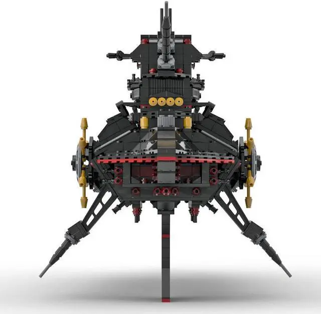 Alt view image 4 of 5 - ZITIANYOUBUILD MOC-161010 Battleship with Stand from Most Popular Miniature Wargame 2346 Parts