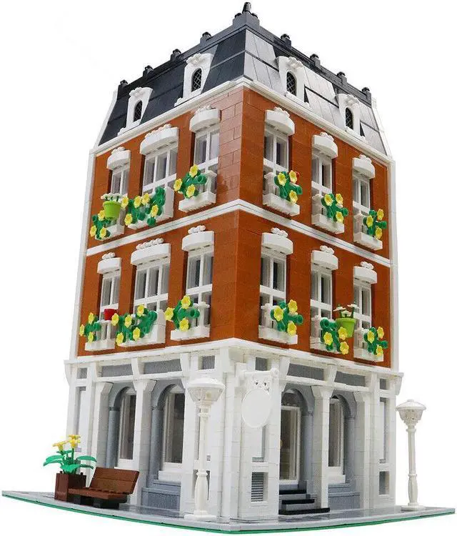 Alt view image 2 of 6 - ZITIANYOUBUILD C415 Modular Wedding Dress Shop and Apartment Building Toys Set 3586 Parts