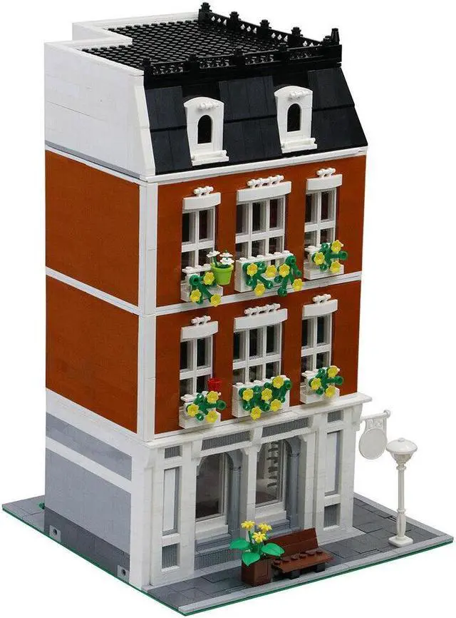 Alt view image 4 of 6 - ZITIANYOUBUILD C415 Modular Wedding Dress Shop and Apartment Building Toys Set 3586 Parts