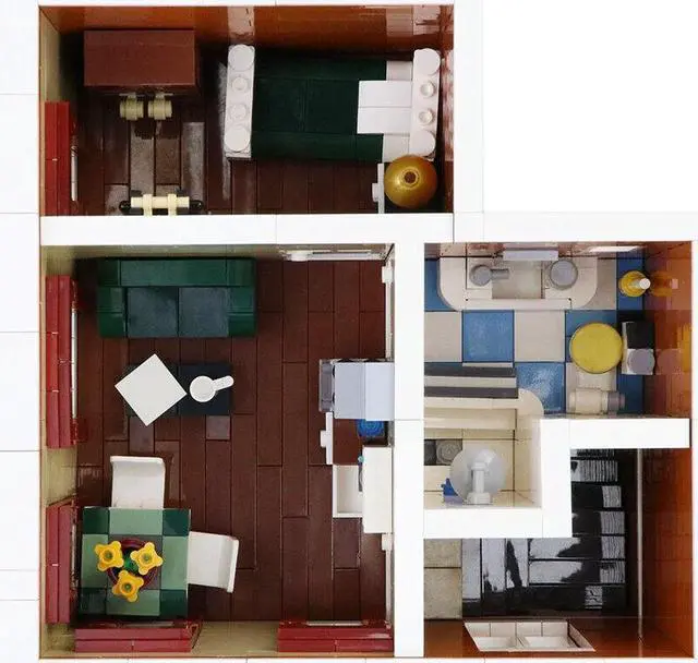 Alt view image 6 of 6 - ZITIANYOUBUILD C415 Modular Wedding Dress Shop and Apartment Building Toys Set 3586 Parts