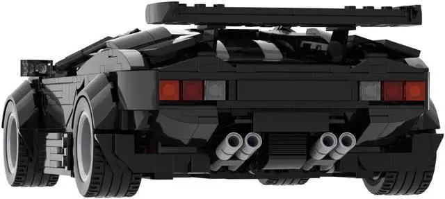 Alt view image 3 of 6 - ZITIANYOUBUILD MOC-57779 Classic Supercar LP5000 QV Sports Car for Collection