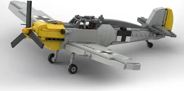 Alt view image 2 of 4 - ZITIANYOUBUILD Custom MOC-71810 Messerschmitt Bf 109 410 Parts Kids Gift for Christmas