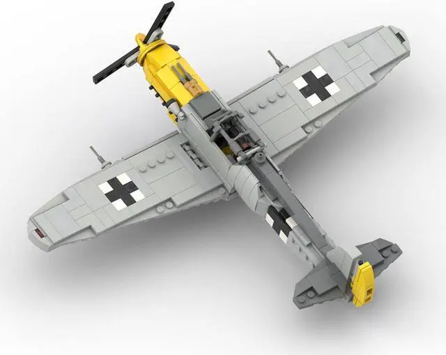 Alt view image 3 of 4 - ZITIANYOUBUILD Custom MOC-71810 Messerschmitt Bf 109 410 Parts Kids Gift for Christmas