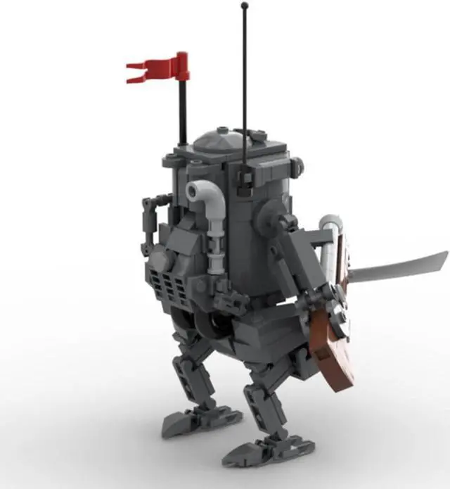 Alt view image 2 of 6 - ZITIANYOUBUILD Custom MOC-114158 Military Mech Walker Model 291 Parts Kids Gift for Christmas