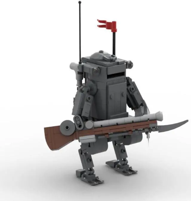 Alt view image 3 of 6 - ZITIANYOUBUILD Custom MOC-114158 Military Mech Walker Model 291 Parts Kids Gift for Christmas