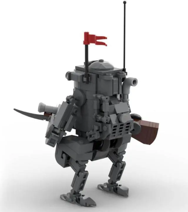 Alt view image 6 of 6 - ZITIANYOUBUILD Custom MOC-114158 Military Mech Walker Model 291 Parts Kids Gift for Christmas