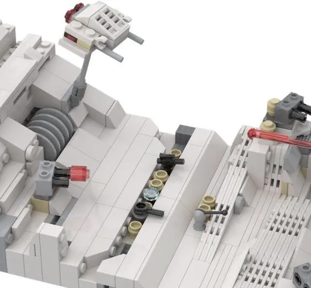Alt view image 3 of 4 - ZITIANYOUBUILD C5657 Micro Iconic Battle Scene with Trenches & Shield Generator 620 Parts