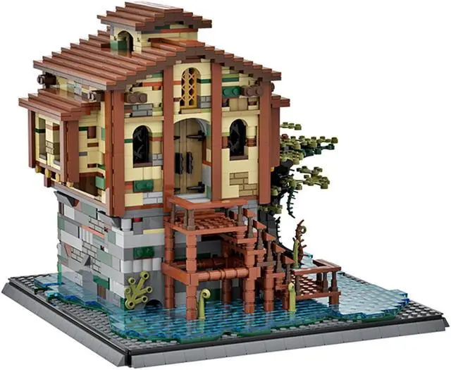 Alt view image 2 of 6 - ZITIANYOUBUILD C5286 Mysterious House in the Middle of a Swamp Building Toys 2593 Parts