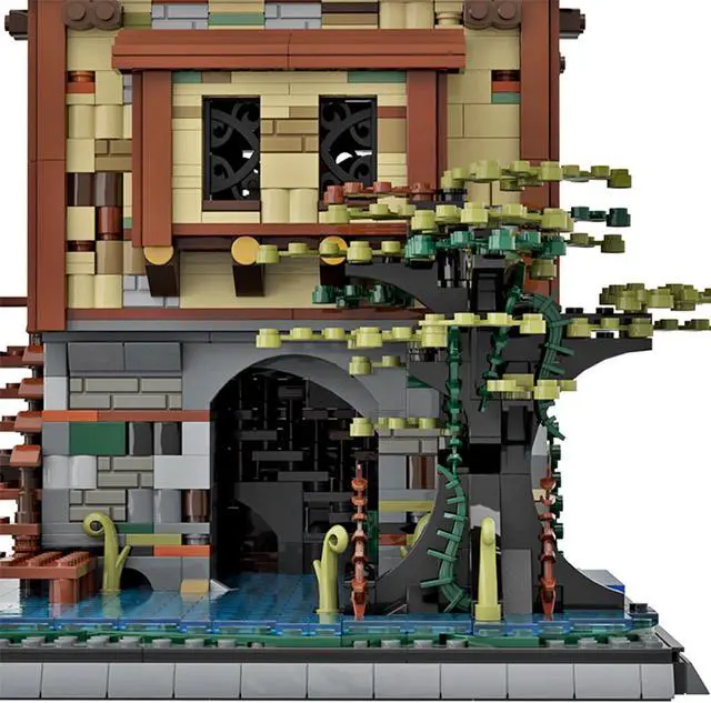Alt view image 6 of 6 - ZITIANYOUBUILD C5286 Mysterious House in the Middle of a Swamp Building Toys 2593 Parts