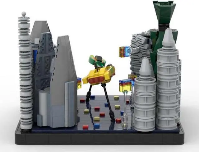 Main image of ZITIANYOUBUILD C4949 Speeder Chase Micro Model Movie Scene Episode II 1356 Parts Gift