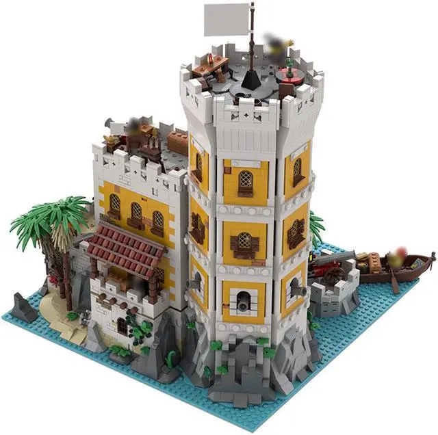 Alt view image 3 of 4 - ZITIANYOUBUILD MOC-156302 Modular Fortress with Interior Minifig Scale for Pirates 4516 Parts