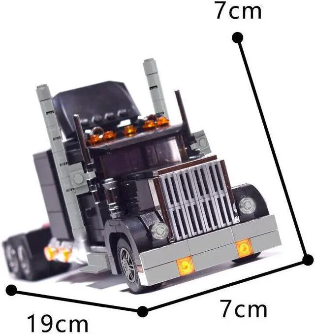 Main image of ZITIANYOUBUILD C7487 Semi Truck with Detailed Engine and Openable Hood 648 Parts Gift