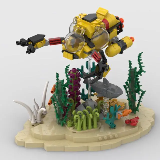 Main image of ZITIANYOUBUILD MOC-155727 Coral Reef and Submarine Sea Animals Building Toys Set 514 Parts