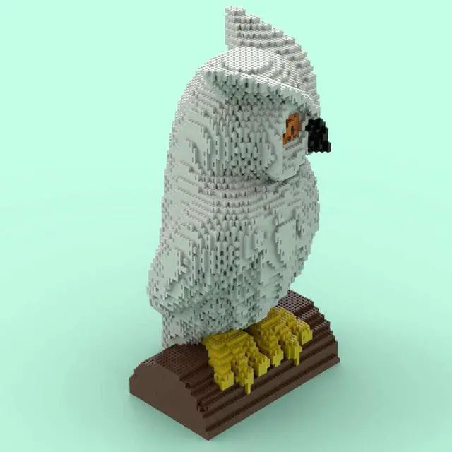 Alt view image 2 of 6 - ZITIANYOUBUILD MOC-142459 A Large Owl Sculpture Model for Collection 5600 Parts
