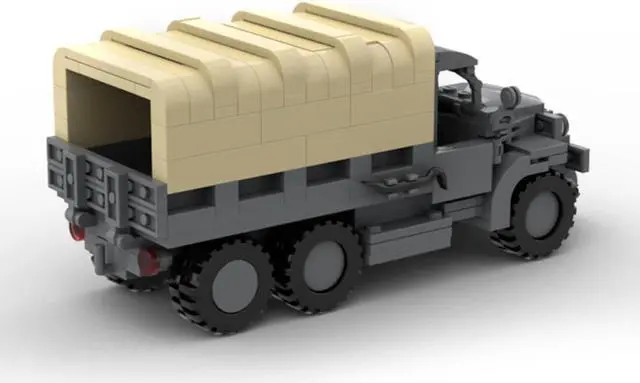Alt view image 2 of 6 - ZITIANYOUBUILD Custom MOC-127124 Tech Military Truck Model 292 Parts Kids Gift for Christmas