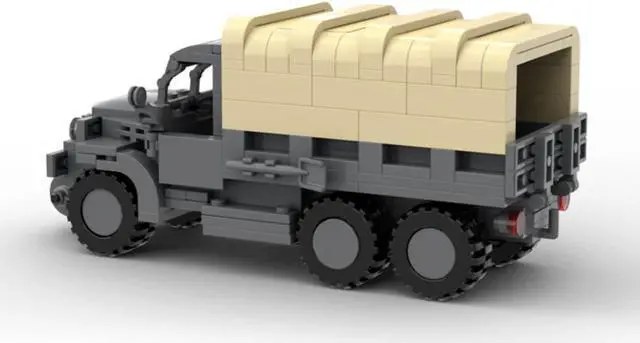 Alt view image 6 of 6 - ZITIANYOUBUILD Custom MOC-127124 Tech Military Truck Model 292 Parts Kids Gift for Christmas