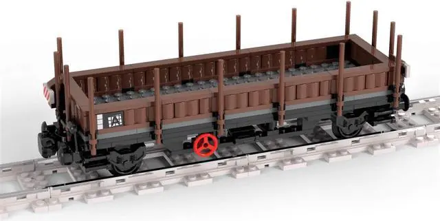Main image of ZITIANYOUBUILD Custom MOC-81218 Flat Wagon Model 220 Parts Toys Kids Gift for Christmas