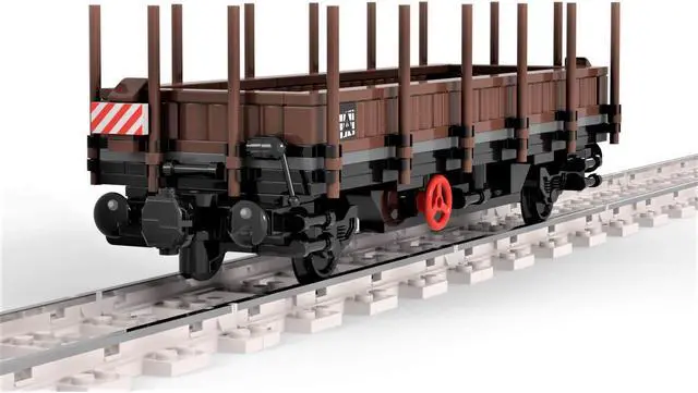 Alt view image 4 of 6 - ZITIANYOUBUILD Custom MOC-81218 Flat Wagon Model 220 Parts Toys Kids Gift for Christmas