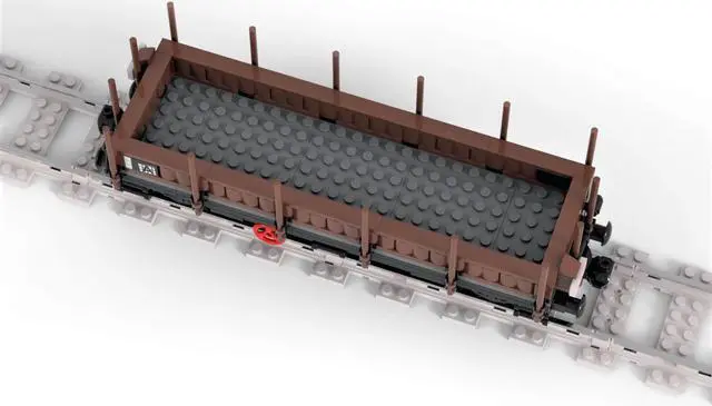 Alt view image 5 of 6 - ZITIANYOUBUILD Custom MOC-81218 Flat Wagon Model 220 Parts Toys Kids Gift for Christmas