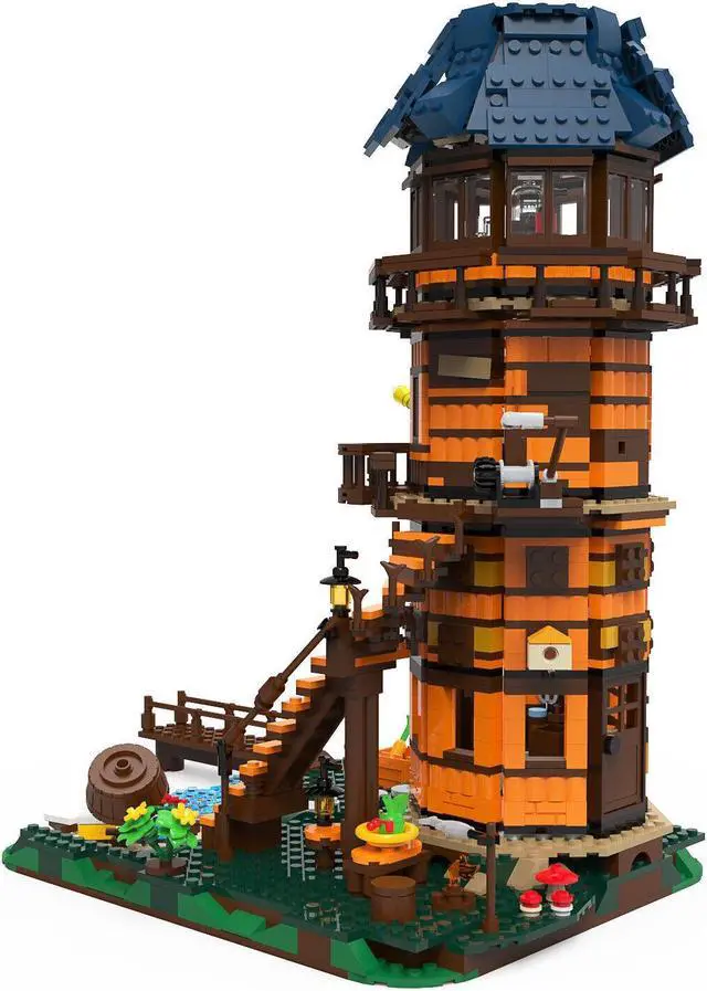 Main image of ZITIANYOUBUILD C7047 Modular Lighthouse Model with New Furnishing, New Roof 1630 Parts