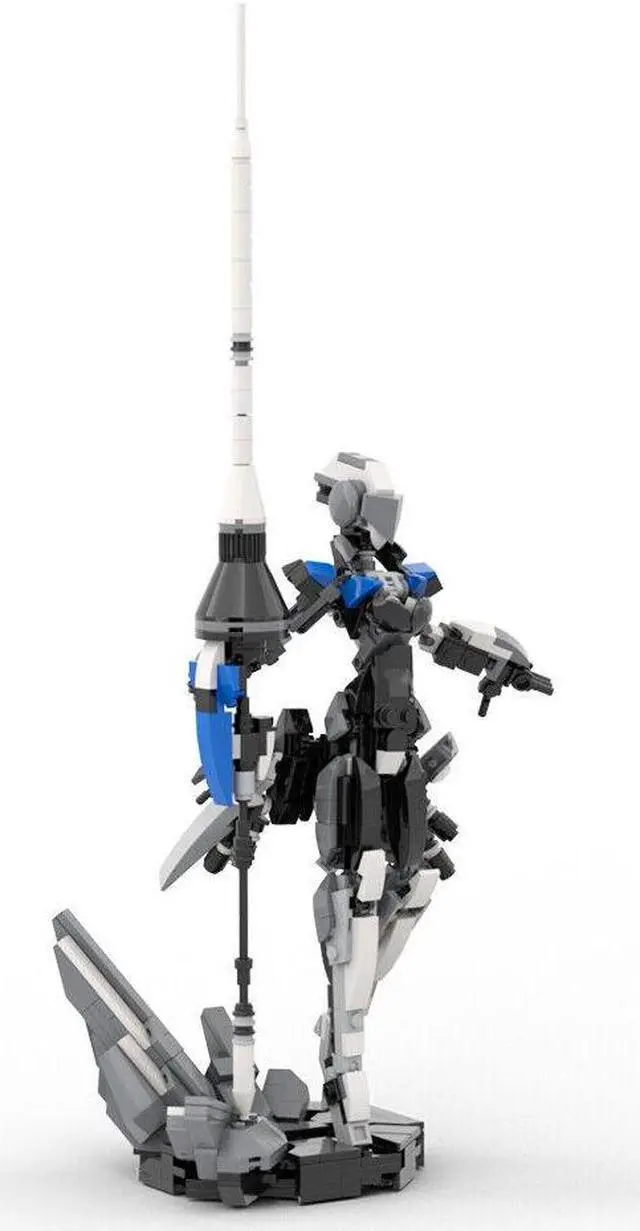 Alt view image 2 of 5 - ZITIANYOUBUILD C9442 Sci-fi Futuristic Armored Female Mech Robot Building Toys 622 Parts