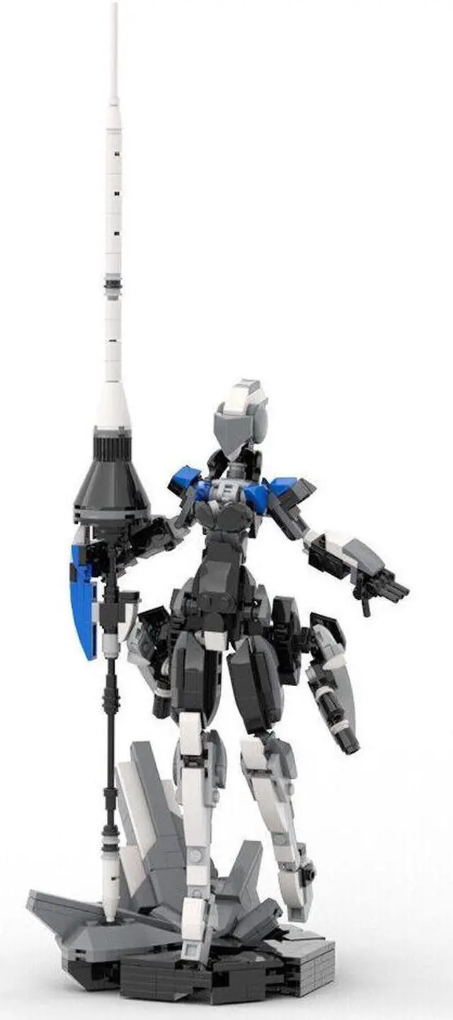 Alt view image 3 of 5 - ZITIANYOUBUILD C9442 Sci-fi Futuristic Armored Female Mech Robot Building Toys 622 Parts
