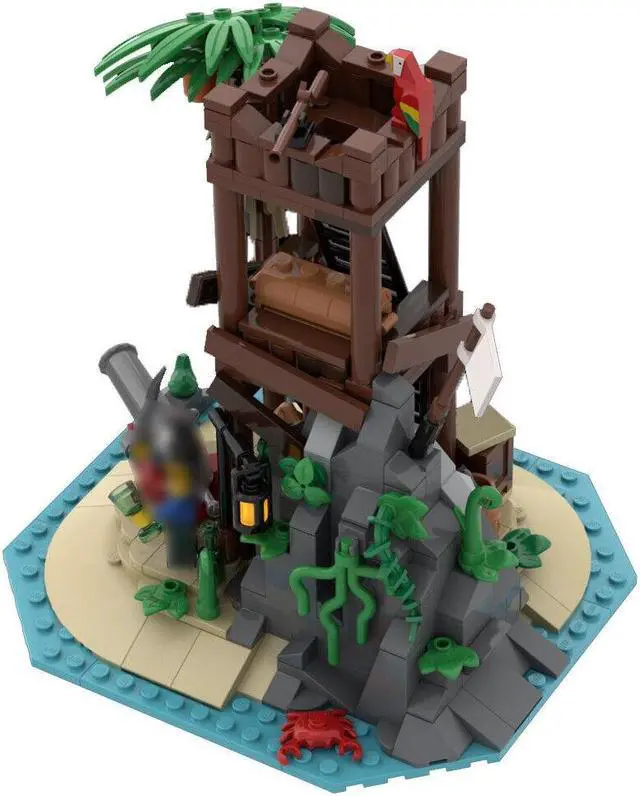 Main image of ZITIANYOUBUILD MOC-130125 Pirates Turret / Island Observatory Model Building Toys Set 322 Parts