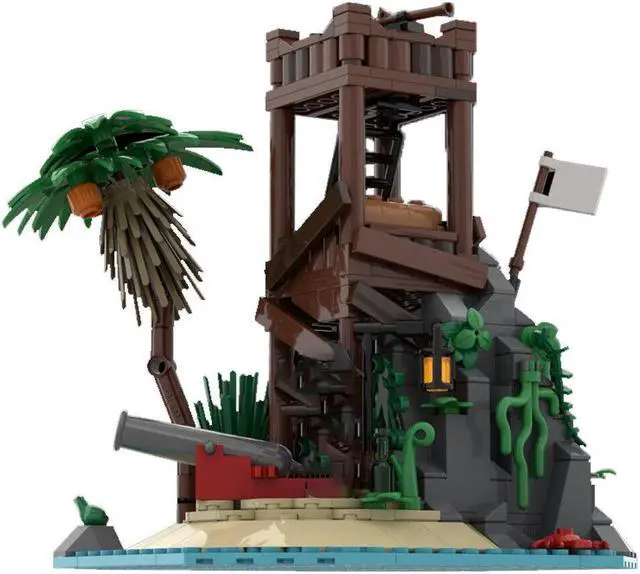 Alt view image 3 of 3 - ZITIANYOUBUILD MOC-130125 Pirates Turret / Island Observatory Model Building Toys Set 322 Parts