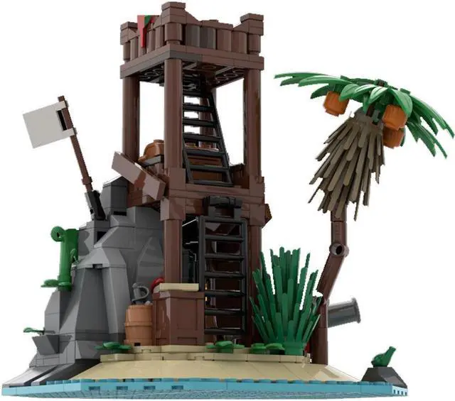 Alt view image 2 of 3 - ZITIANYOUBUILD MOC-130125 Pirates Turret / Island Observatory Model Building Toys Set 322 Parts