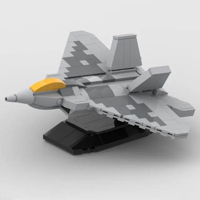 Main image of ZITIANYOUBUILD MOC-165900 F-22 Raptor All-weather Stealth Fighter Aircraft with Display Stand