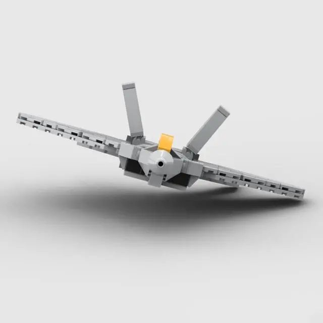 Alt view image 4 of 6 - ZITIANYOUBUILD MOC-165900 F-22 Raptor All-weather Stealth Fighter Aircraft with Display Stand