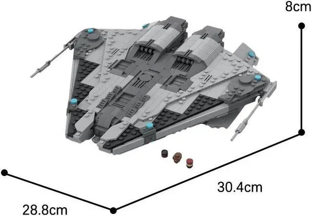 Main image of ZITIANYOUBUILD C6850 1:250 Scale Fighter with Interior, Retracting Landing Gear 1319 Parts